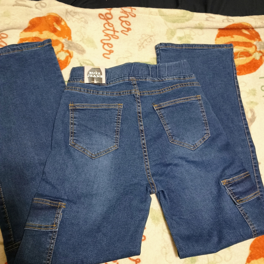 Blue Wide Leg Jeans
